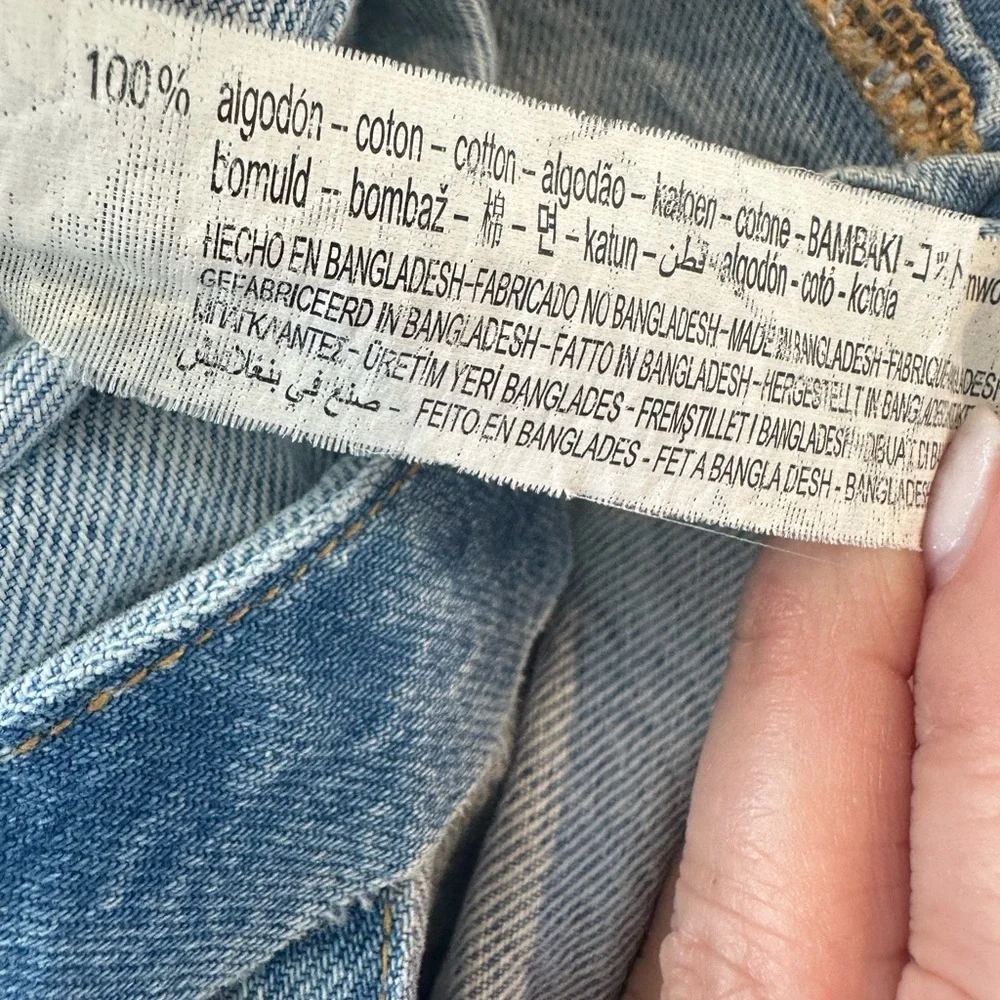 Zara Crossover Denim Midi Skirt - Picture 13 of 13